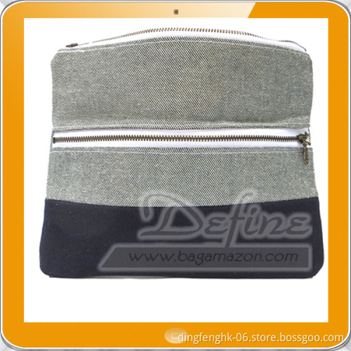 Multicolor choice travel portforlio bag with two zipper pockets